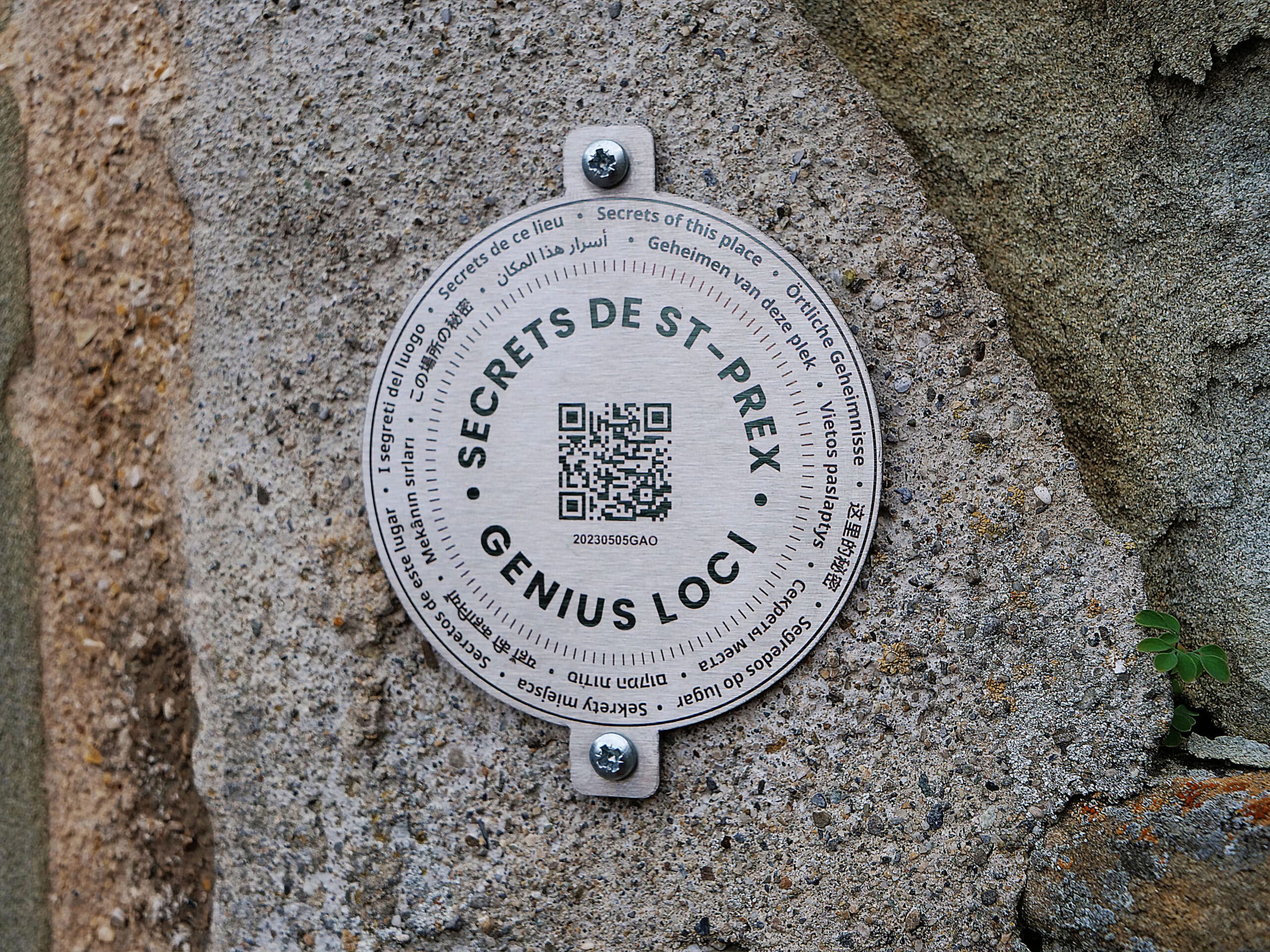 Genius loci Saint-Prex Suisse Medaille close up