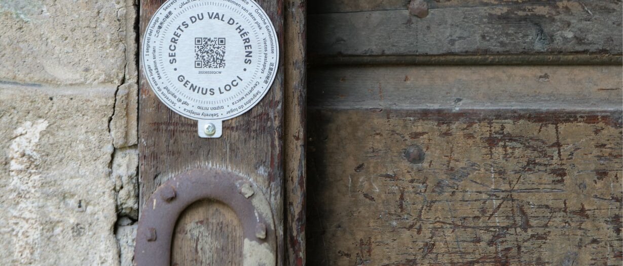 Medaille genius Loci à Evolène Valais
