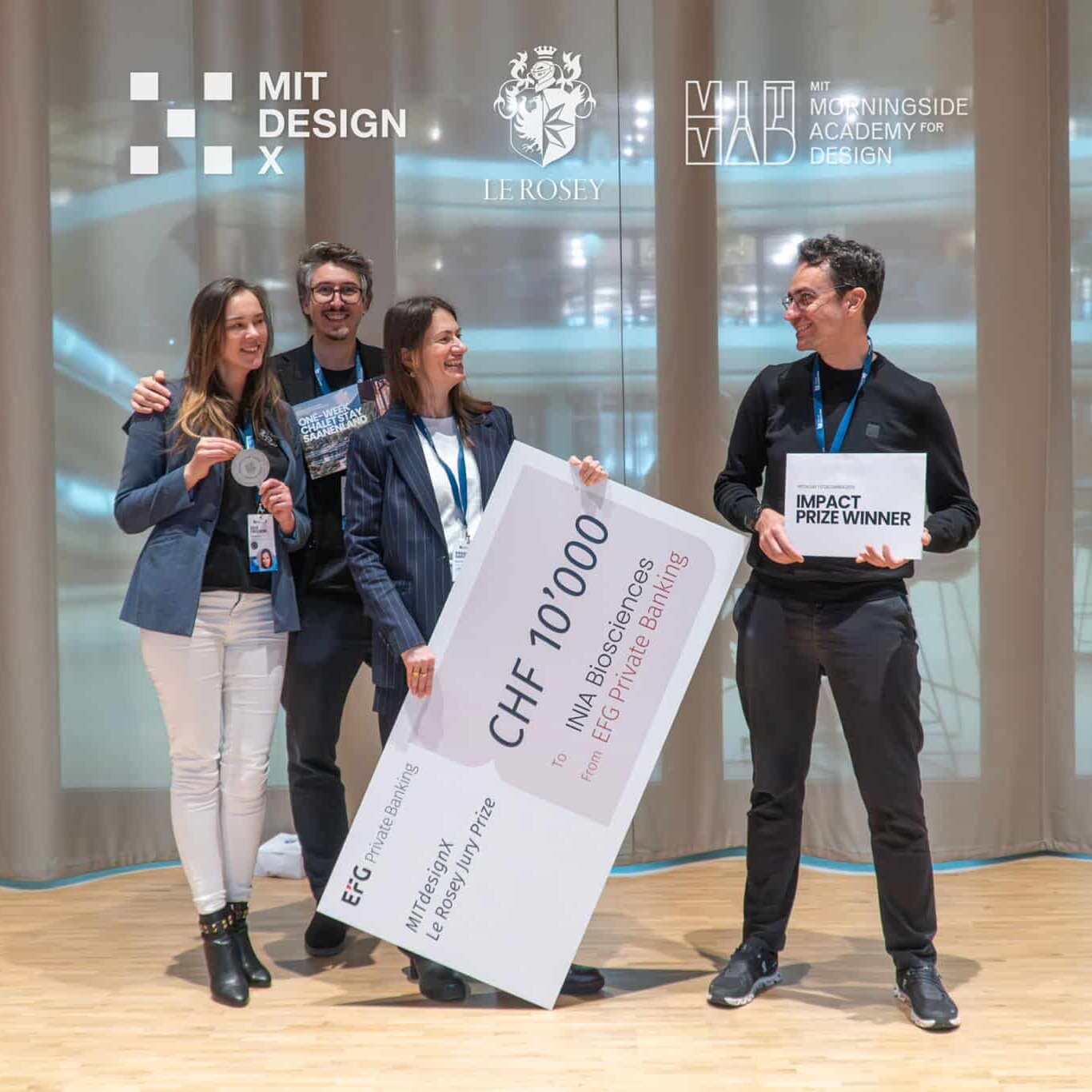 Winners MITdesignX Genius Loci - Audience Prize / Inia Bioscience - Jury Prize / Vaulted - Impact Prize