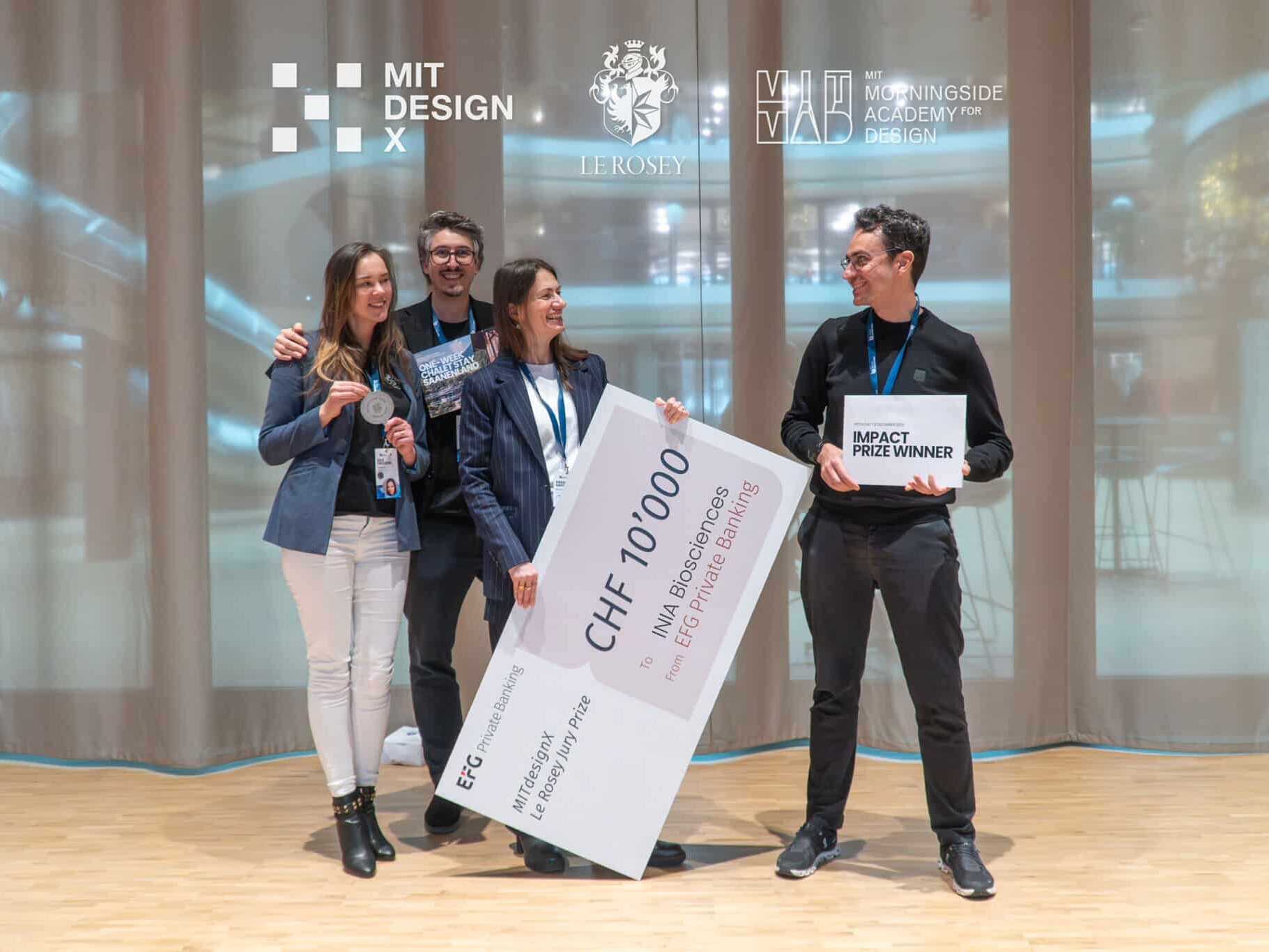 Winners MITdesignX Genius Loci - Audience Prize / Inia Bioscience - Jury Prize / Vaulted - Impact Prize