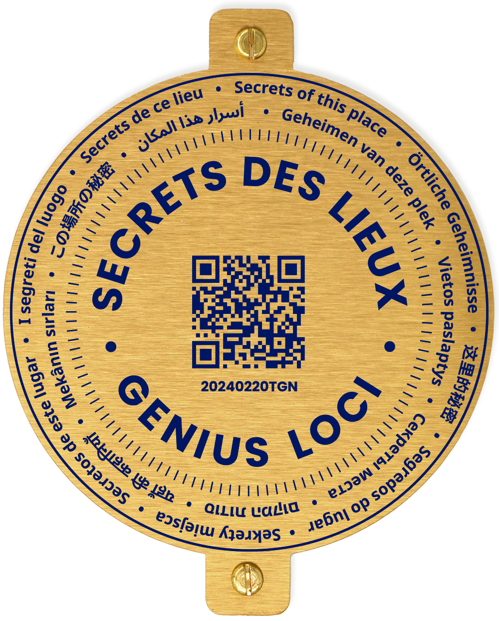 Médaille Genius Loci dorée